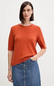 Sweter United Colors of Benetton  pomarańczowy damski 1002D10D2
