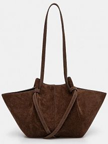 Torebka shopperka Yuzefi  brązowa YUZCO.HB.MO.S