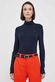 Longsleeve Tommy Hilfiger  granatowy damski WW0WW39826