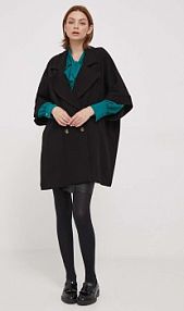 Płaszcz Artigli  czarny damski AK37499.NERO