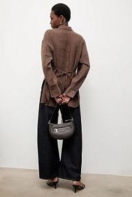 Koszula z długim rękawem Answear.LAB  brązowa ST.0705.TOS