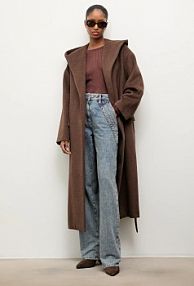 Płaszcz Answear.LAB  brązowy damski WA25.KPD004