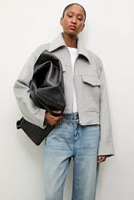 Płaszcz Answear.LAB  szary damski WA25-KPD011