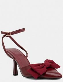 Sandały na obcasie Answear.LAB  bordowy SALADO 99