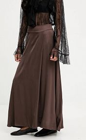 Spódnica maxi Answear.LAB  brązowa 54091