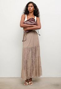 Spódnica maxi Answear.LAB  brązowa 93211