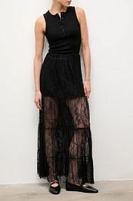 Spódnica maxi Answear.LAB  czarna 93211