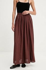 Spódnica maxi Answear.LAB  brązowa 3116.FLK