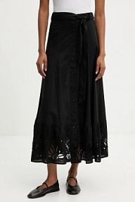Spódnica maxi Answear.LAB  czarna krispy.skirt.