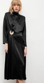 Sukienka maxi Answear.LAB  czarna EL3094.TOS