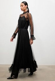 Sukienka maxi Answear.LAB  czarna 81066.FLK