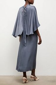 Sukienka maxi Answear.LAB  granatowa ST.2971.tos