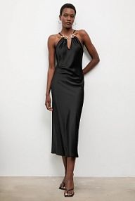 Sukienka maxi Answear.LAB  czarna EX.58123.TOS