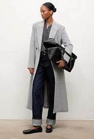 Płaszcz Answear.LAB  szary damski WA24.KPD004