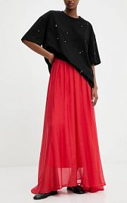 Spódnica maxi Answear.LAB  czerwona SK10192.IKK