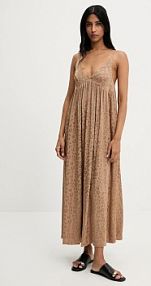 Sukienka maxi Answear.LAB  beżowa 7351.tos