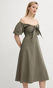 Sukienka mini Answear.LAB  zielona 5948.tos