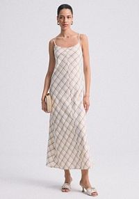 Sukienka maxi Answear.LAB  beżowa N252090.tos