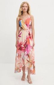 Sukienka maxi Answear.LAB  pomarańczowa 181108.tos