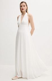 Sukienka maxi Answear.LAB  biała sng.141.tos