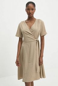 Sukienka mini Answear.LAB  brązowa W25.25.FLK