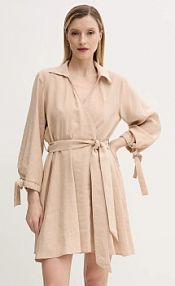 Sukienka mini Answear.LAB  beżowa 111483..tos