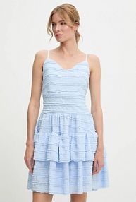 Sukienka mini Answear.LAB  niebieska 606580.flk