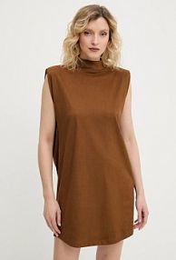 Sukienka mini Answear.LAB  brązowa 3629.ios