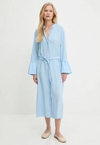 Sukienka maxi Answear.LAB  niebieska D11022.ios