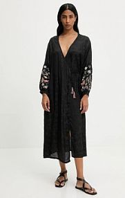 Sukienka midi Answear.LAB  czarna geisha.flk