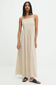 Sukienka maxi Answear.LAB  beżowa PK2981.iak