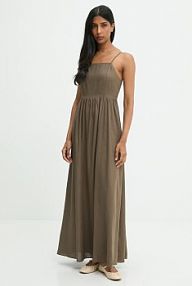 Sukienka maxi Answear.LAB  zielona PK2981.iak