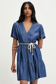 Sukienka mini Answear.LAB  niebieska 94593.iak