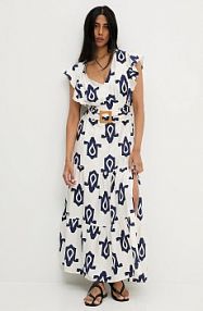 Sukienka maxi Answear.LAB  granatowa 1043.hak