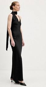 Sukienka maxi Answear.LAB  czarna LD2788.hak