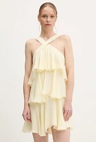 Sukienka mini Answear.LAB  żółta LD2837..hak