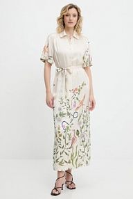 Sukienka maxi Answear.LAB  beżowa d8562.ijs