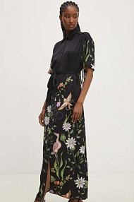 Sukienka maxi Answear.LAB  czarna d8562.ijs