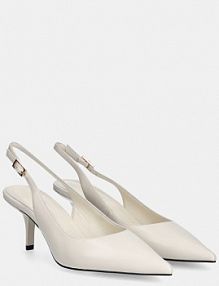Sandały na obcasie Answear.LAB  białe LT793.99.1
