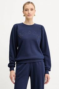 Bluza przez głowę Silvian Heach  granatowa GPA25017FE