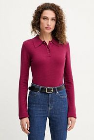 Sweter Silvian Heach  bordowy damski GPA25555PO