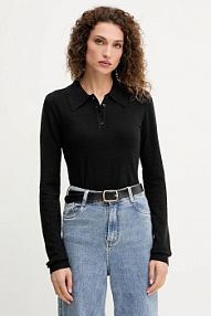 Sweter Silvian Heach  czarny damski GPA25555PO