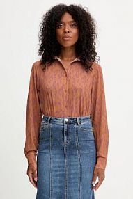 Koszula Silvian Heach  brązowa damska GPA25413CA