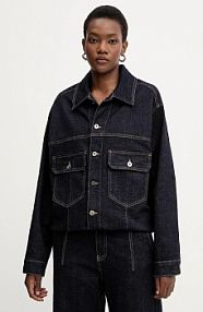 Kurtka jeansowe Liviana Conti  granatowa damska F5WY75