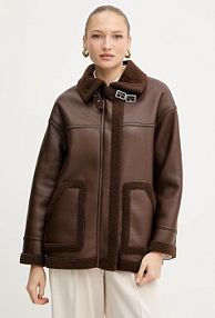 Kurtka przejściowa Silvian Heach  brązowa damska GPA25171CP