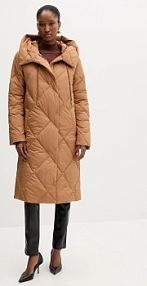 Kurtka puchowa Silvian Heach  brązowa damska GPA25389PI