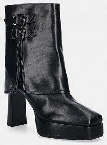 Botki na obcasie Goe  czarne SS2N4206.BLAC