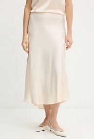 Spódnica midi Silvian Heach  beżowa GPA25324LO