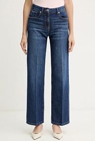 Jeansy Silvian Heach  granatowe damskie GPA25109JE