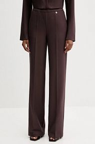 Spodnie eleganckie Silvian Heach  brązowe damskie GPA25486PA